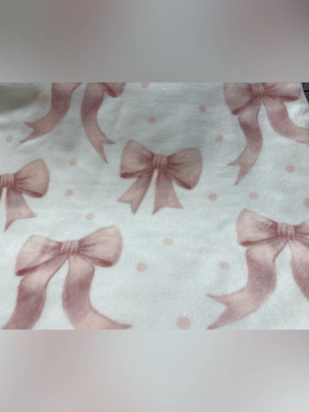DC Designs ❤️ light baby Pink Bows(1)Bath&(2) Hand Towels set NWT